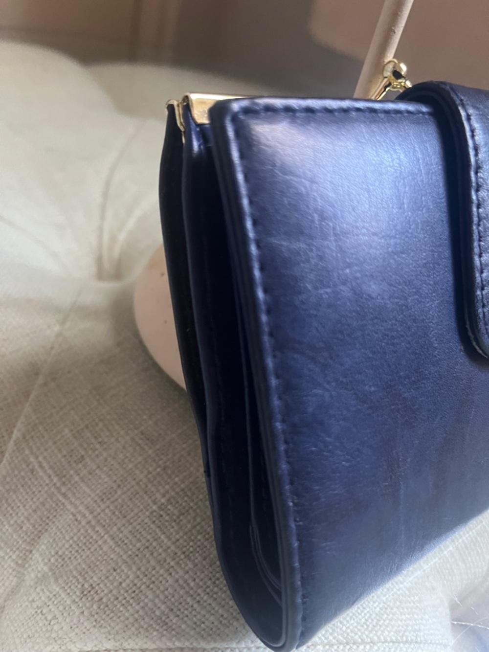Julia Buxton Heiress Cardex Navy Blue Exterior Leather Women's Wallet - Picture 4 of 12
